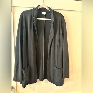 J Jill Women's Black Relaxed Blazer